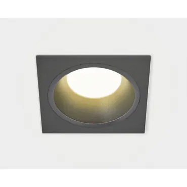 Светильник встраиваемый с рамкой IT08-8013 black 3000K + IT08-8014 black