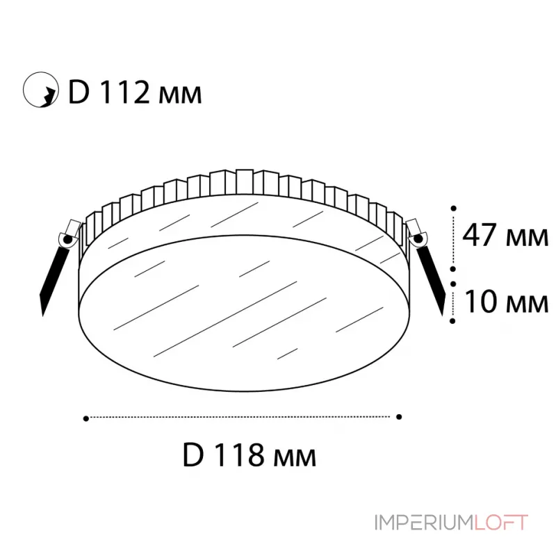 Светильник встраиваемый влагозащищенный IT06-6010 white 3000K