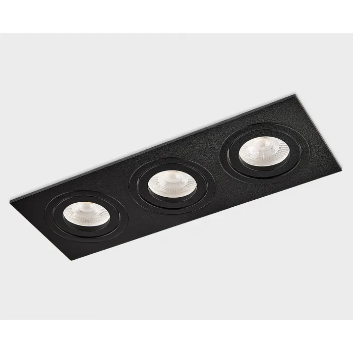Светильник встраиваемый поворотный SAG303-4 black/black от ImperiumLoft