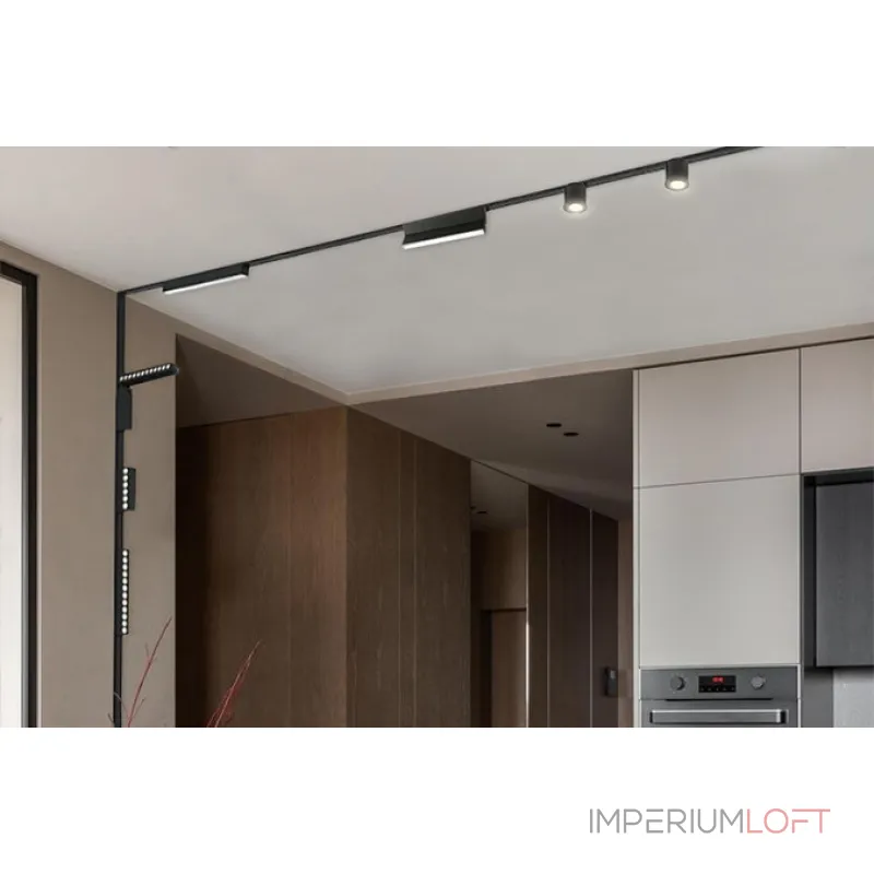Накладной магнитный шинопровод IT09-9020 black от ImperiumLoft Накладной магнитный шинопровод IT09-9020 black от ImperiumLoft