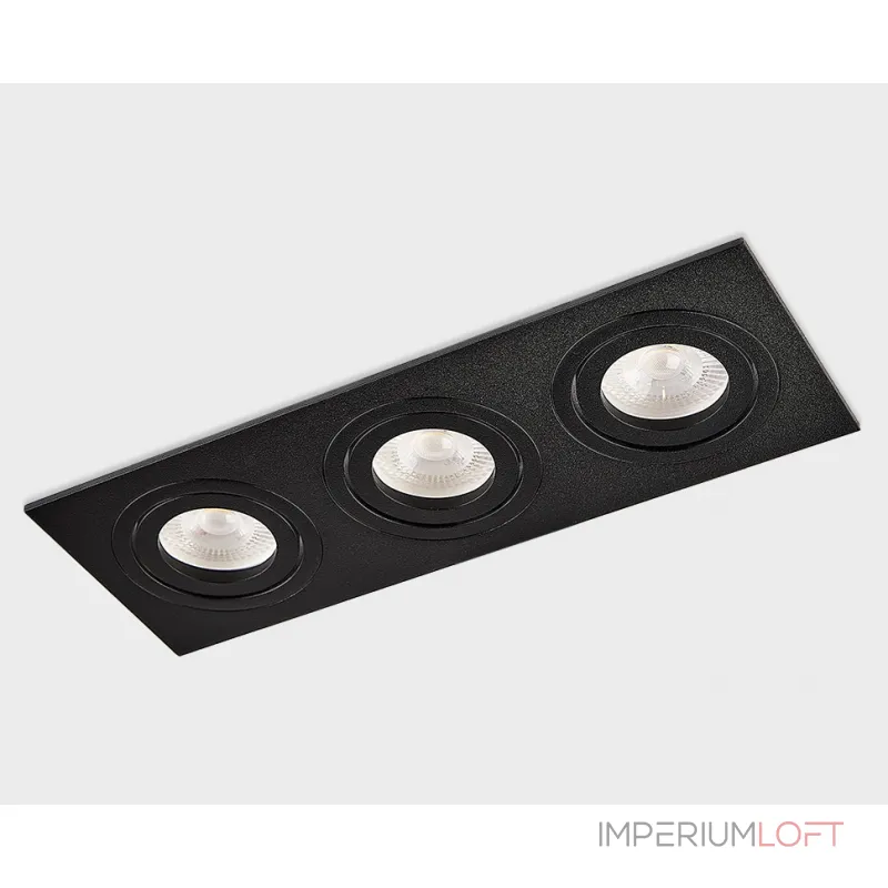 Светильник встраиваемый поворотный SAG303-4 black/black