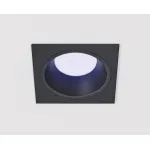 Светильник встраиваемый с рамкой IT08-8013 black 4000K + IT08-8014 black