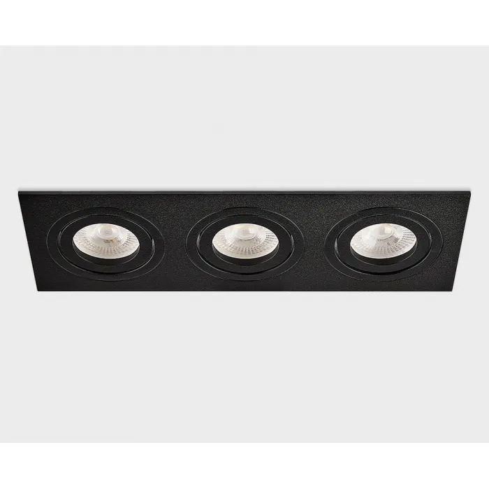 Светильник встраиваемый поворотный SAG303-4 black/black от ImperiumLoft