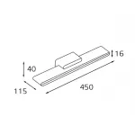 Светильник настенный влагозащищенный IT01-1088/45 white