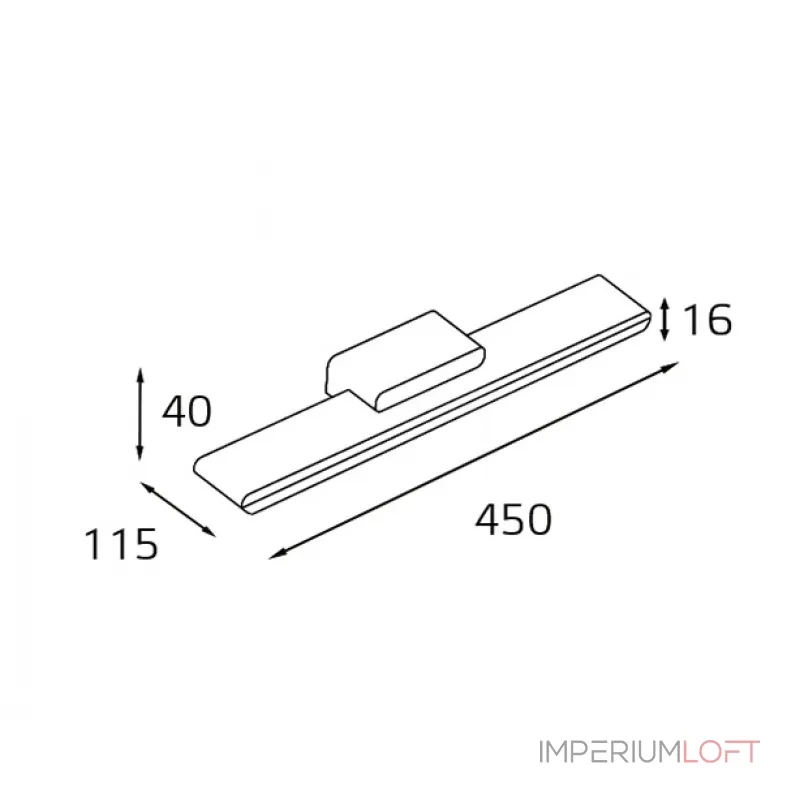 Светильник настенный влагозащищенный IT01-1088/45 white