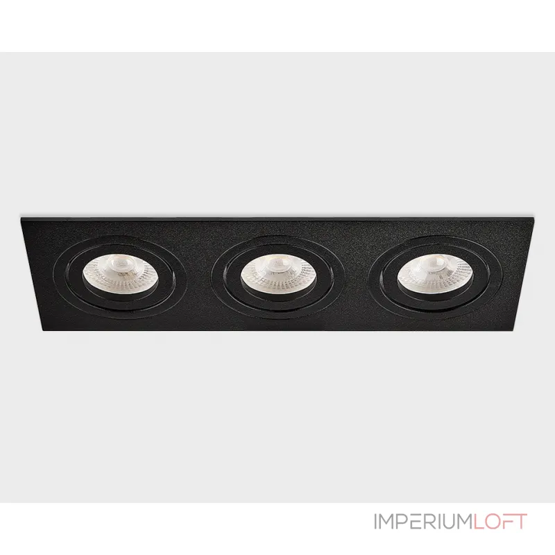 Светильник встраиваемый поворотный SAG303-4 black/black