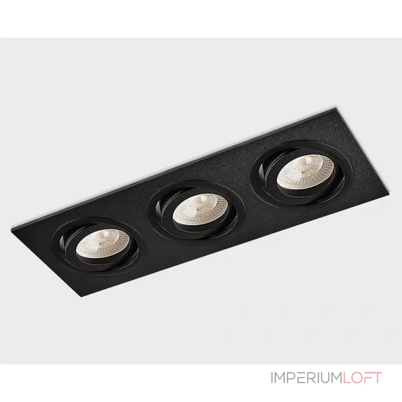 Светильник встраиваемый поворотный SAG303-4 black/black