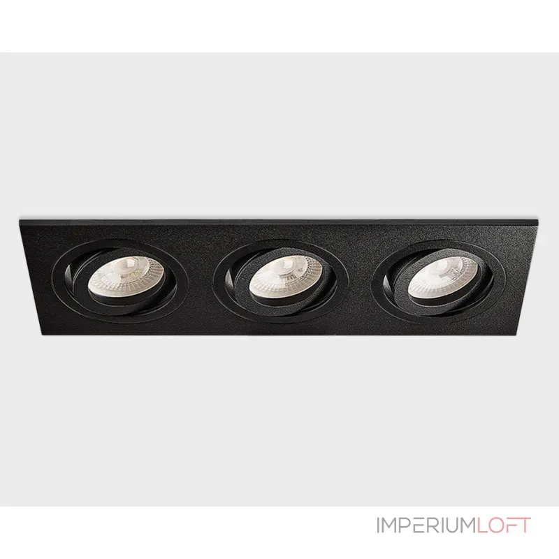 Светильник встраиваемый поворотный SAG303-4 black/black
