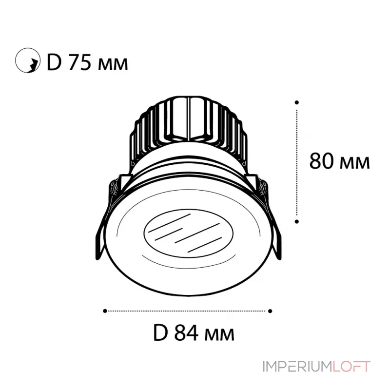 Светильник встраиваемый влагозащищенный IT06-6016 white 3000K