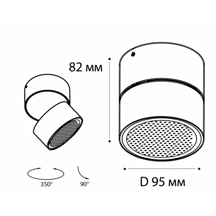 Светильник потолочный влагозащищенный IT02-006 white 4000K от ImperiumLoft