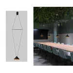 Подвесной светильник IT03-1430 black/orange