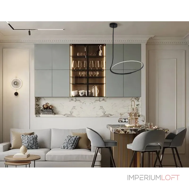 Подвесной светильник IT013-6025 black 3000K Подвесной светильник IT013-6025 black 3000K