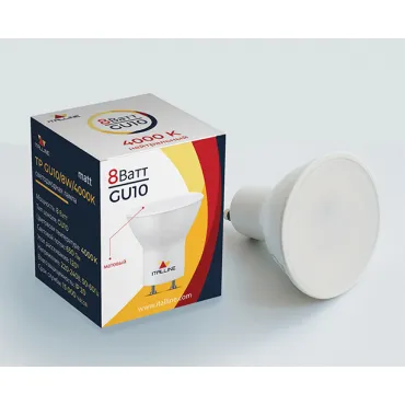 Светодиодная лампа TP GU10/8W/4000K matt