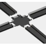Соединитель крестовой IT09-9031 black