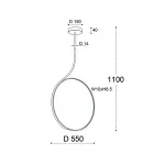 Подвесной светильник IT013-6025 black 3000K