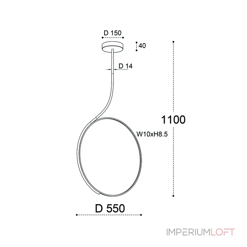 Подвесной светильник IT013-6025 black 3000K Подвесной светильник IT013-6025 black 3000K