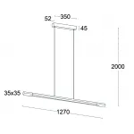 Подвесной светильник IT013-6020 black/silver 3000K