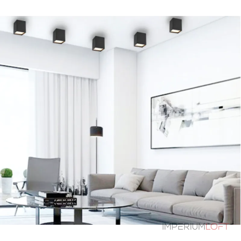 Светильник потолочный DL 3028 black 3000K