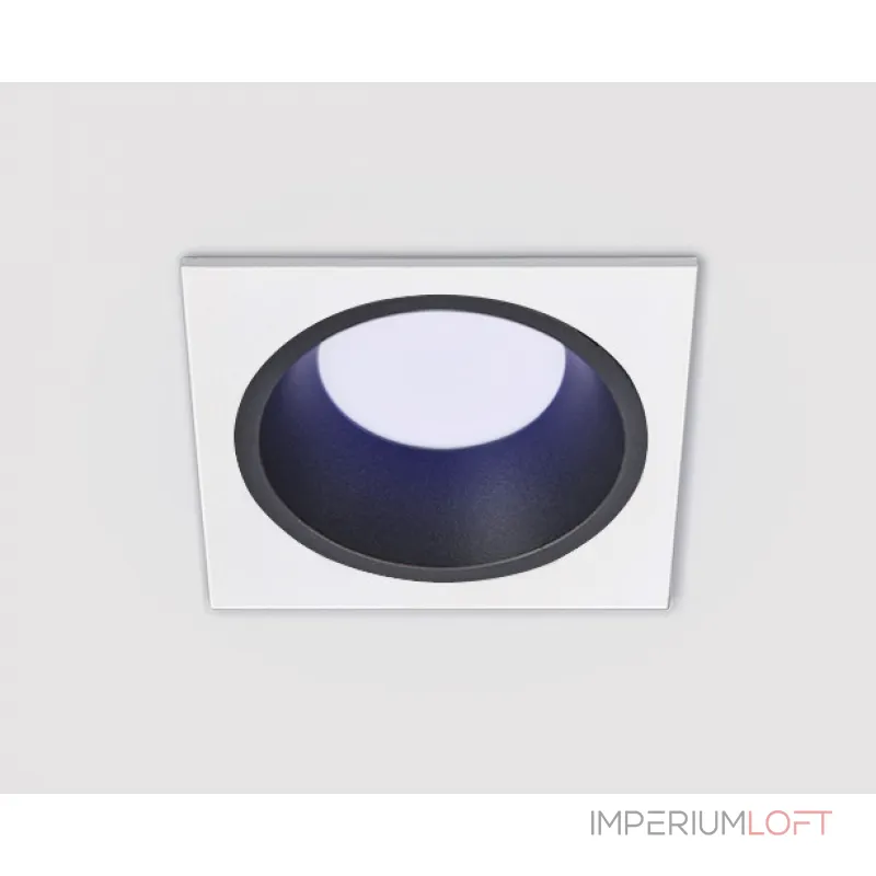 Светильник встраиваемый с рамкой IT08-8013 black 4000K + IT08-8014 white
