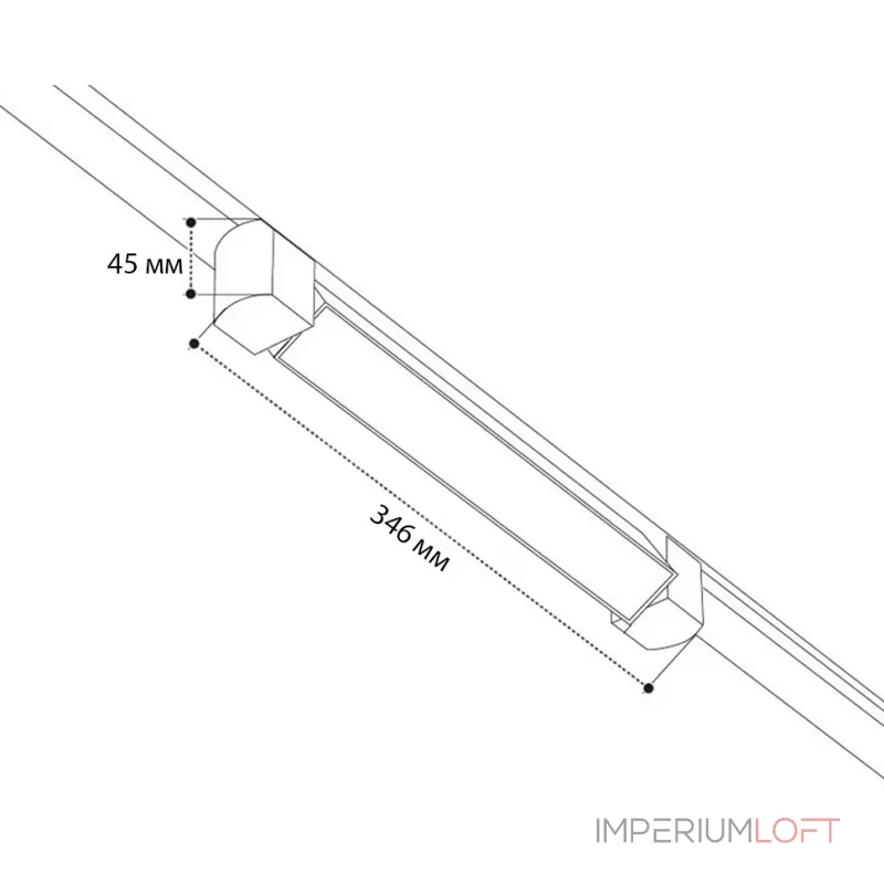 Трековый светильник IT08-8029 white 3000K