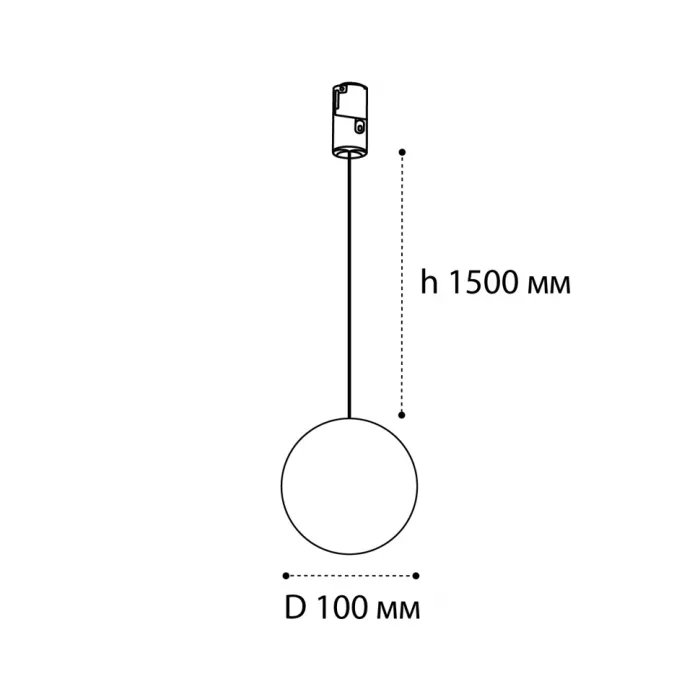 Светильник трековый подвесной IT010-4020 black 3000K от ImperiumLoft
