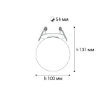 Светильник встраиваемый IT08-8026 black 3000K