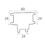 Т-образный соединитель IT09-9030 black