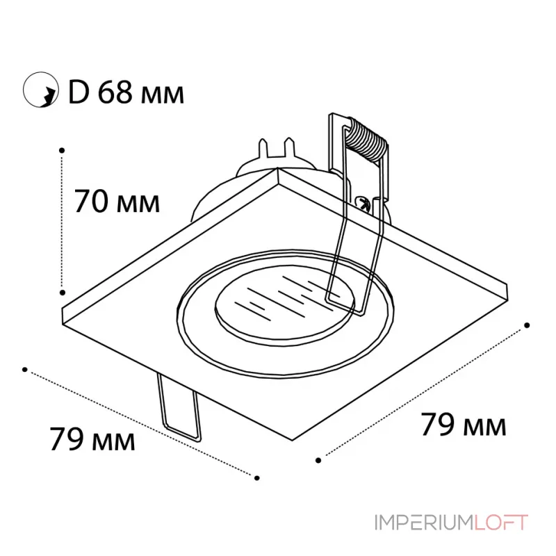 Светильник встраиваемый влагозащищенный QSO 225L white от ImperiumLoft Светильник встраиваемый влагозащищенный QSO 225L white от ImperiumLoft