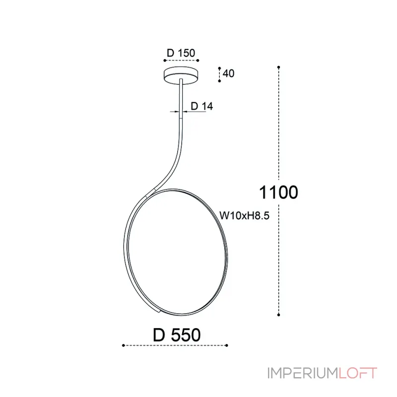 Подвесной светильник IT013-6025 white 3000K Подвесной светильник IT013-6025 white 3000K