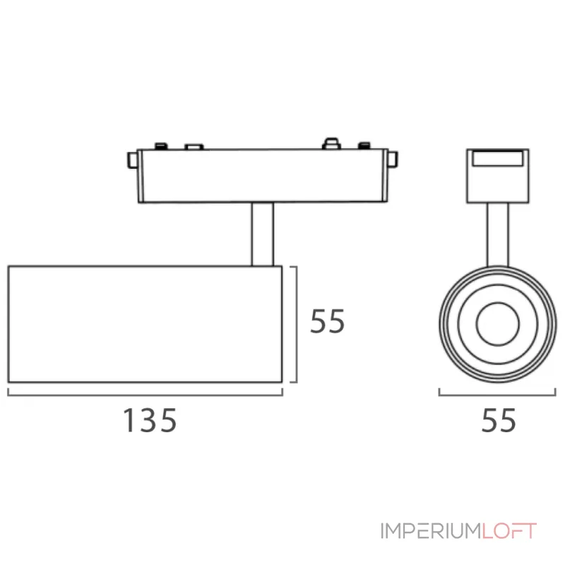 Светильник трековый IT09-9018 black 4000K