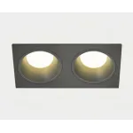 Светильник встраиваемый с рамкой IT08-8013 black 3000K 2 шт + IT08-8015 black