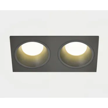 Светильник встраиваемый с рамкой IT08-8013 black 3000K 2 шт + IT08-8015 black