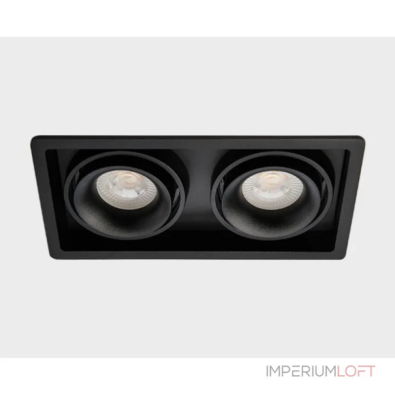 Светильник встраиваемый поворотный DE-312 black