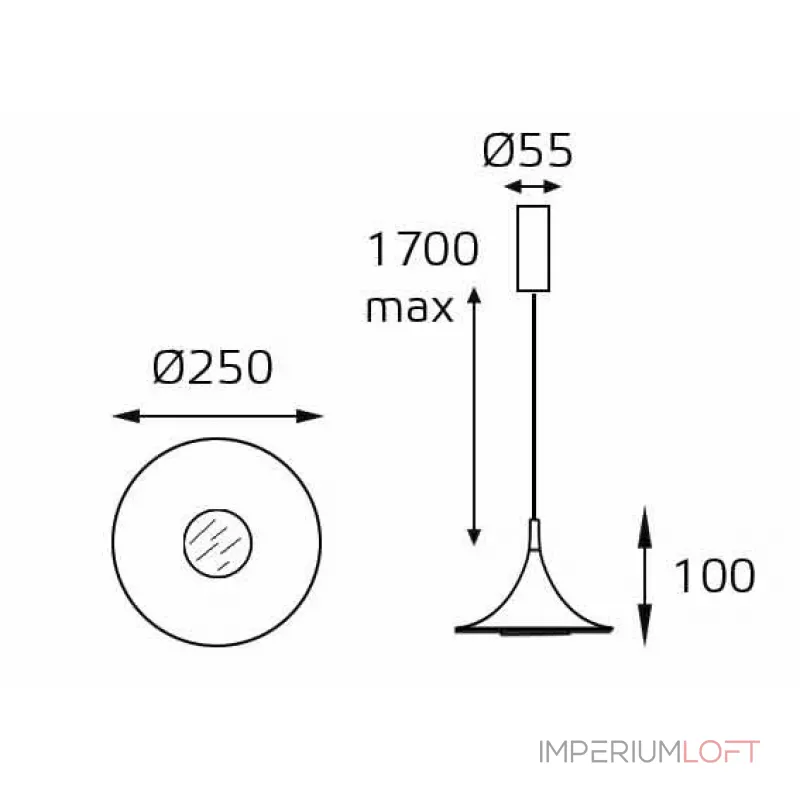 Подвесной светильник IT03-339 grey Подвесной светильник IT03-339 grey