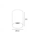 Светильник потолочный IT02-027 black 3000K от ImperiumLoft