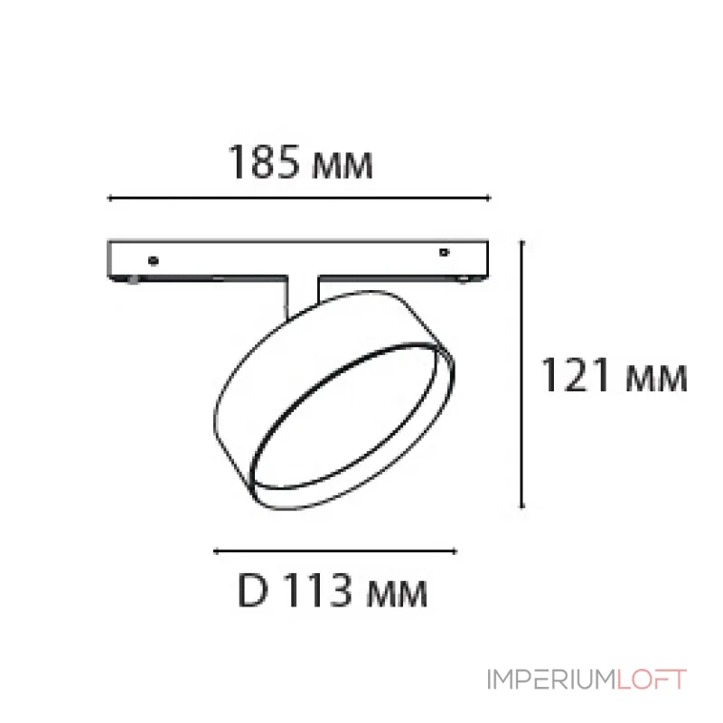 Светильник трековый IT012-5028 black 3000K