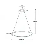 Подвесной светильник IT013-6028 gold 3000K
