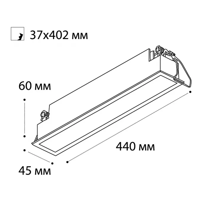 Светильник встраиваемый IT06-6015 white 3000K от ImperiumLoft