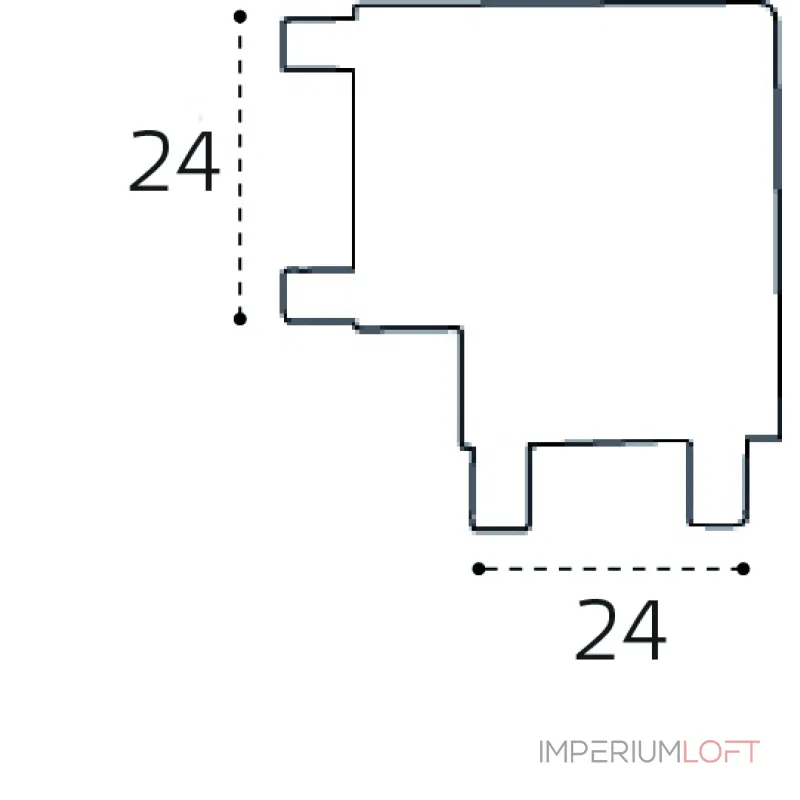 Соединитель угловой IT09-9029 black