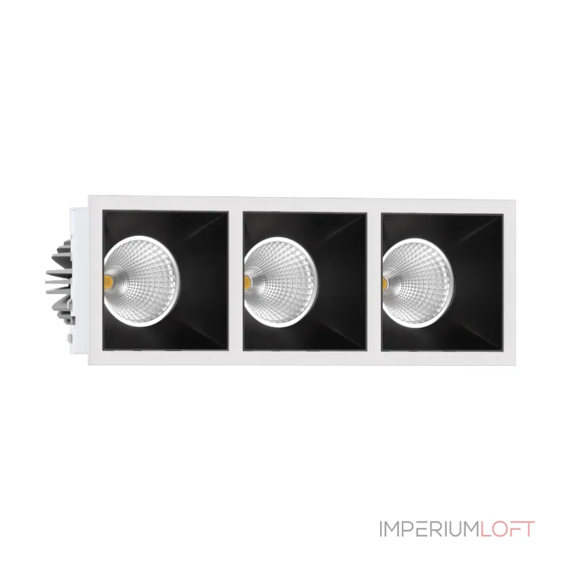 Встраиваемый светодиодный светильник LeDron RISE KIT RISE KIT 3 LED 3000K White-Black