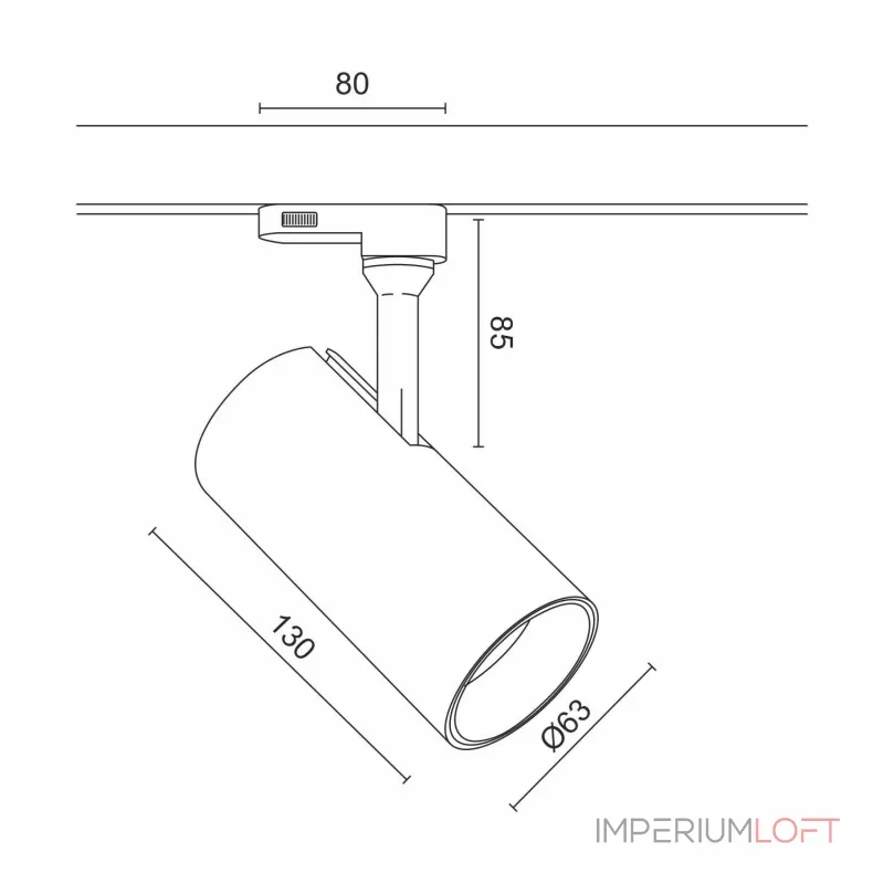 Светильник трековый (для трехфазного трека) LeDron TSU0509 TSU0509 WB