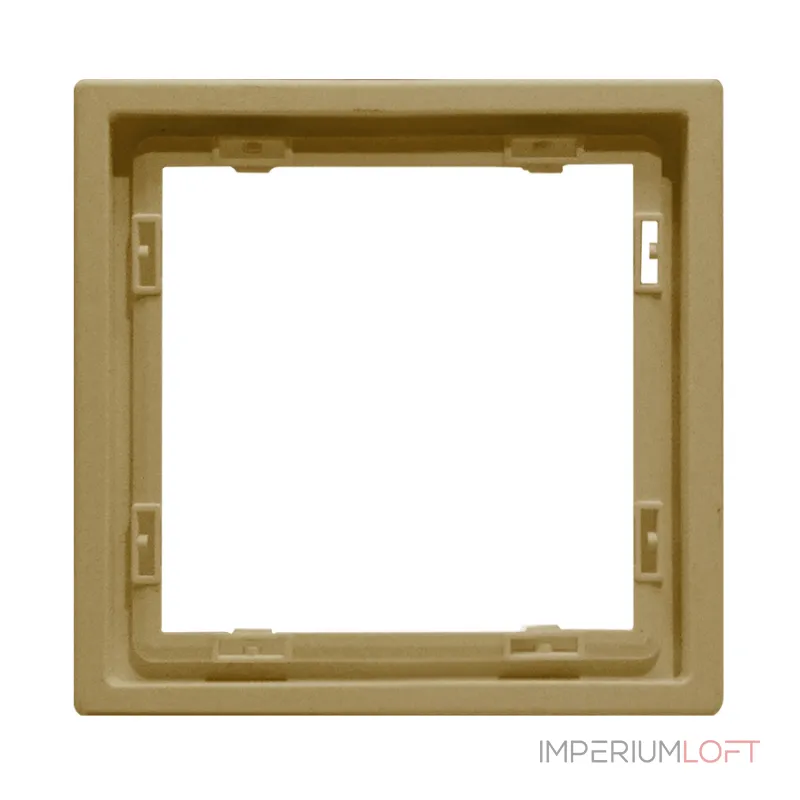 Рамка на 1 пост для розеток и выключателей LeDron 1 Frame PC Gold