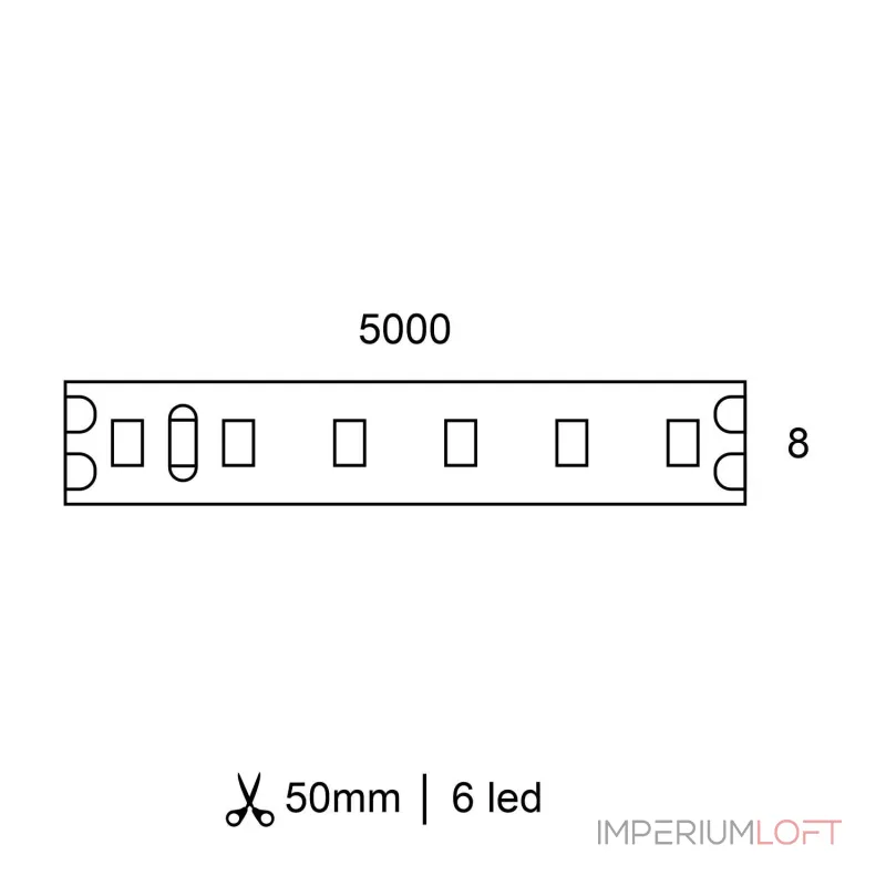 Светодиодная лента LeDron D8120 D8120-24V-8mm 3000k Светодиодная лента LeDron D8120 D8120-24V-8mm 3000k