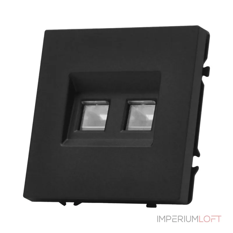 Розетка компьютерная двойная LeDron Dual CAT 6 (DATA) Black