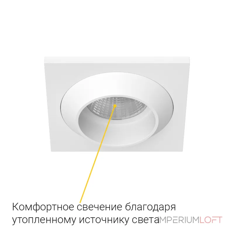 Встраиваемый светодиодный светильник LeDron GIZA MINI GIZA MINI SQ White Встраиваемый светодиодный светильник LeDron GIZA MINI GIZA MINI SQ White