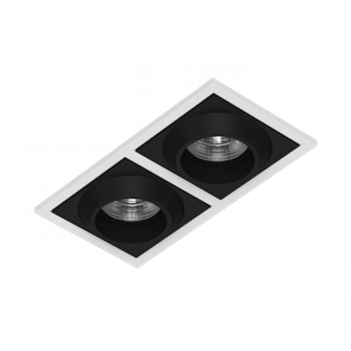 Встраиваемый светодиодный светильник LeDron GIZA GIZA SQ2 White-Black от ImperiumLoft
