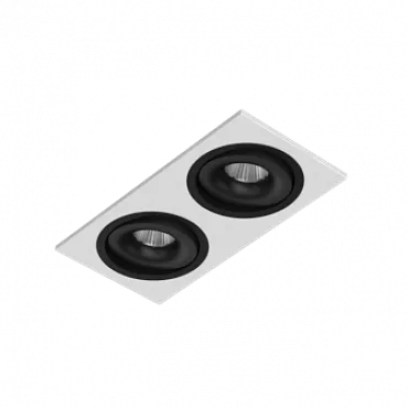 Встраиваемый поворотный светодиодный светильник LeDron MJ1006 MJ1006 SQ2 White-Black 4000K