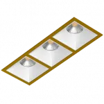 Встраиваемый светильник под сменную лампу LeDron RISE KIT3 RISE KIT3 Gold-White от ImperiumLoft