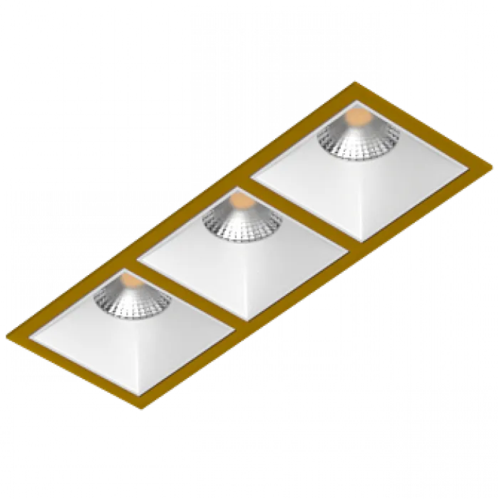 Встраиваемый светильник под сменную лампу LeDron RISE KIT3 RISE KIT3 Gold-White от ImperiumLoft