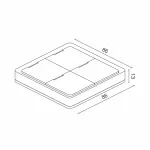 Накладная 4-х кнопочная радиопанель 12 сцен LeDron Zigbee SC04 от ImperiumLoft